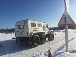 Практический экзамен на право вождения самоходной техники категории А II